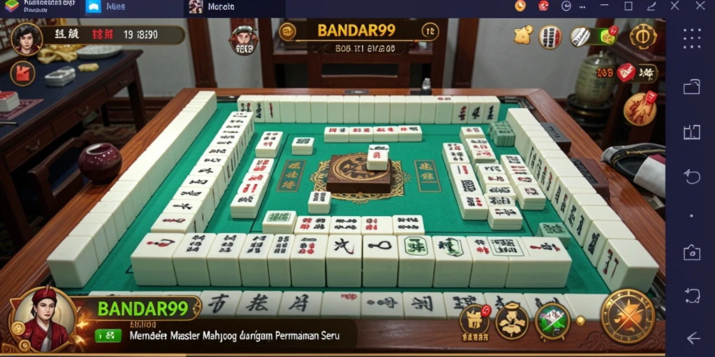 Tangkapan layar menunjukkan gameplay Mahjong yang menarik dan dinamis.