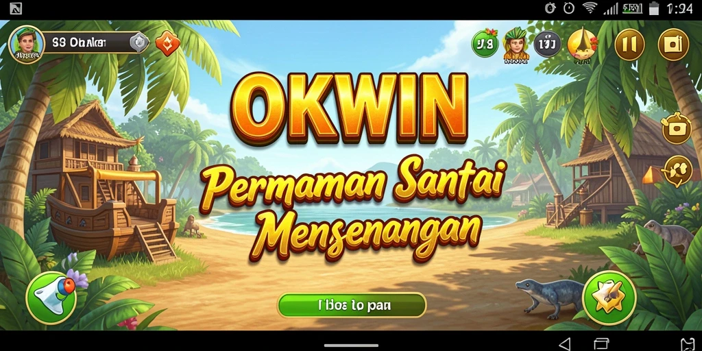 Screenshot gameplay OKWIN yang menunjukkan keseruan permainan Casual.