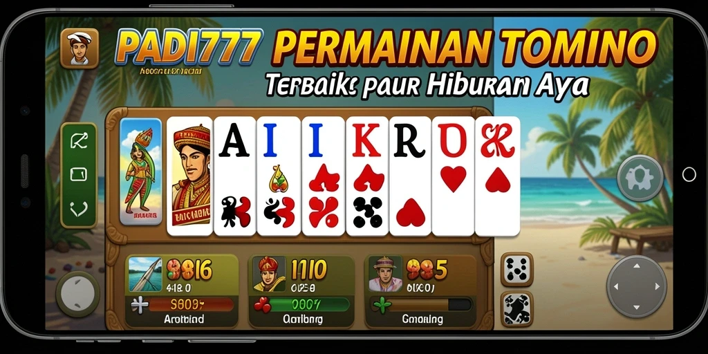 Screenshot gameplay PADI777 yang menunjukkan suasana permainan Domino yang seru.