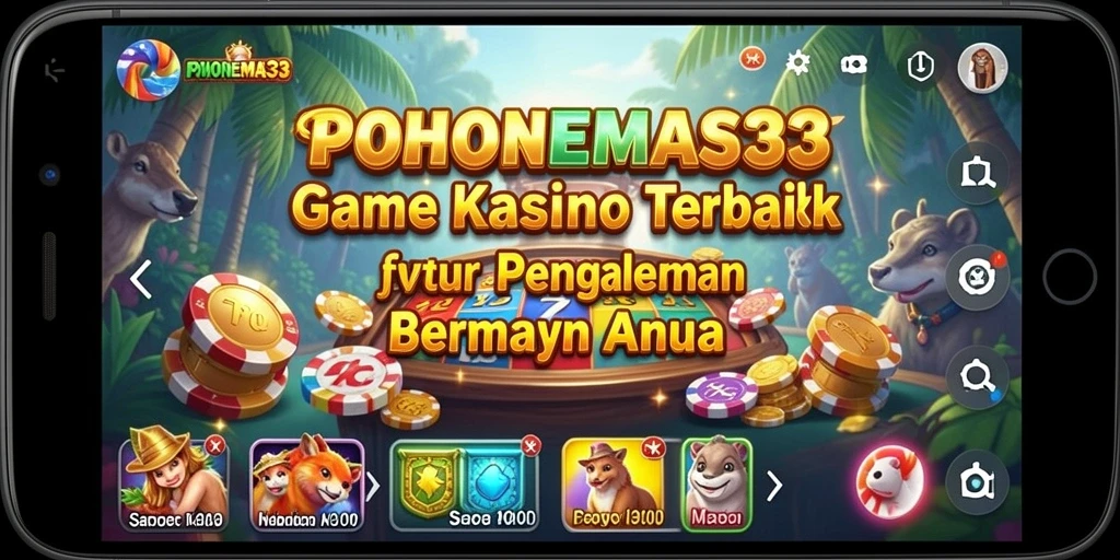 Screenshot menampilkan gameplay seru dari POHONEMAS33 dengan variasi permainan Kasino.