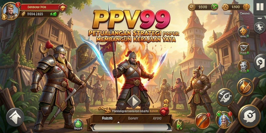 Tangkapan layar menampilkan momen epik dari gameplay strategi PPV99.