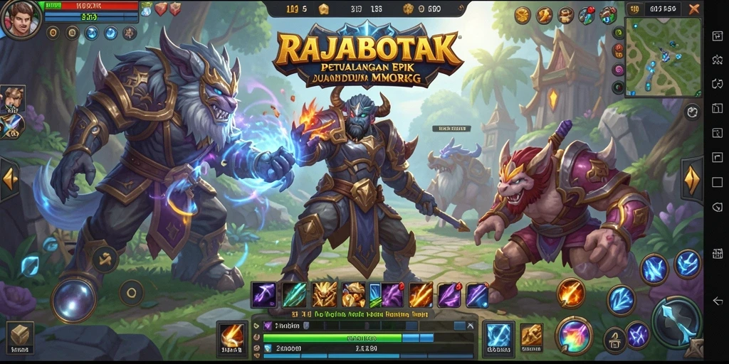 Tampilan gameplay menarik dari RAJABOTAK dalam dunia MMORPG.