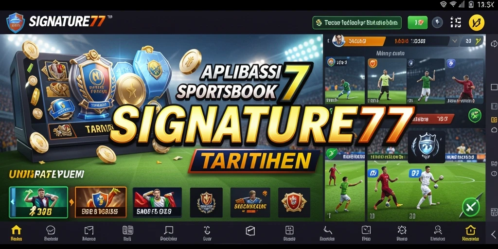 Screenshot utama SIGNATURE77 menampilkan pengalaman taruhan yang seru dan interaktif.