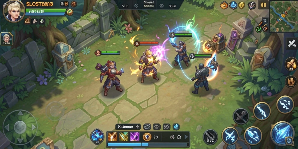 Tampilan menarik dari gameplay SLOST8808 dengan pertempuran strategis.