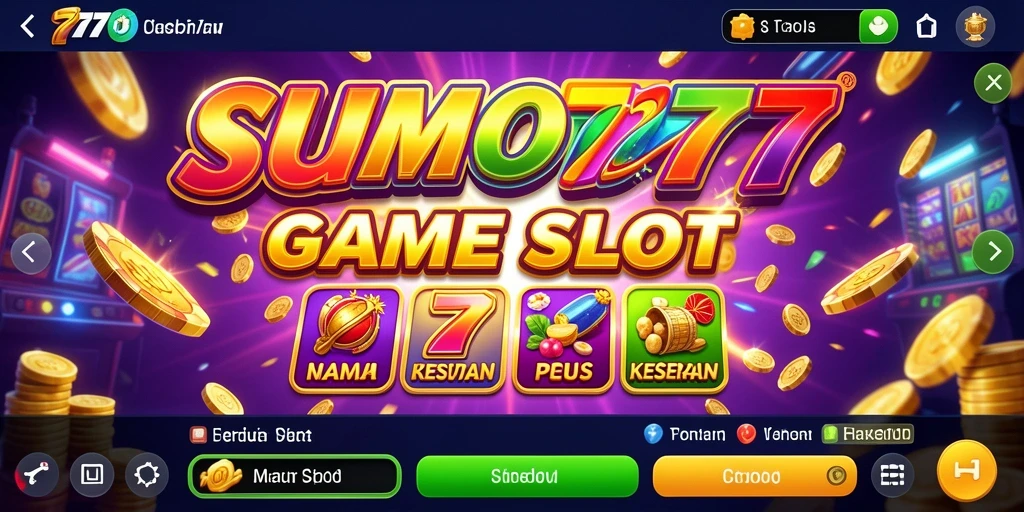 Screenshot SUMO777 menampilkan keseruan gameplay Slot yang interaktif.