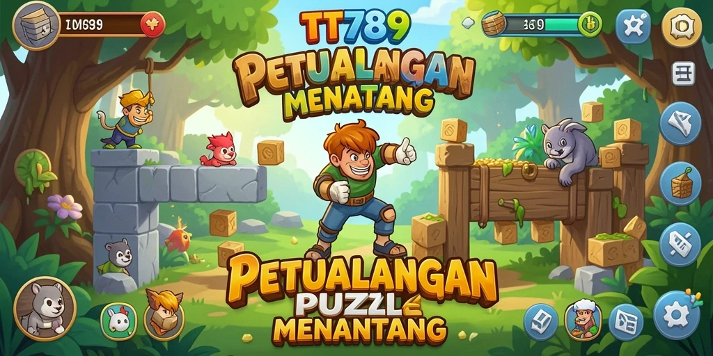 Tampilan gameplay TT789 yang menantang dan penuh warna.